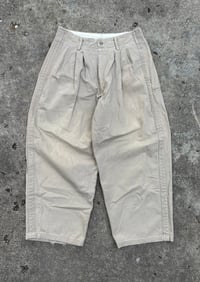 Image 1 of Yohji Yamamoto Y’s Khaki Pleated Pants - Size 3