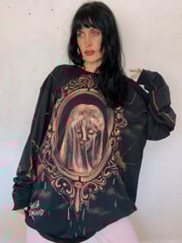 Image 3 of “GOTH” BLEACH PAINTED LONG SLEEVE T-SHIRT 2XL