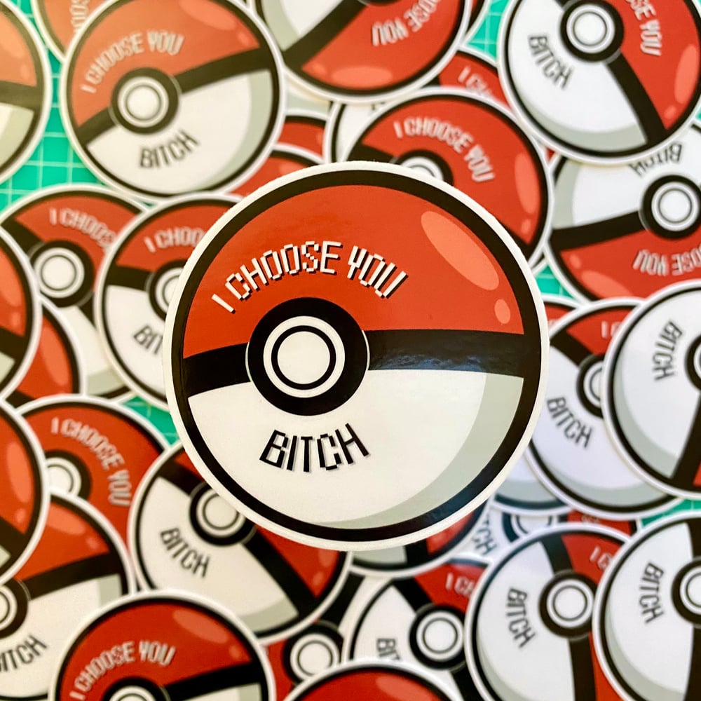 I Choose You….bitch (Sticker/Magnet)