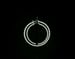Image of Silver Twisted XL Pierced Hoops 