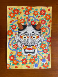 Hannya and Blossoms 