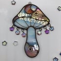 Tropical Catch a Falling Star Mushroom Suncatcher 