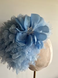 Image 3 of Pale blue 60’s inspired hat