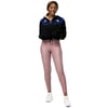 BOSSFITTED Black and Blue Women’s Cropped Windbreaker