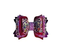 Image 3 of Pink and Purple Valentine Straw Topper Bow for Tumbler Glitter Cup Accessory Reusable Straw Topper