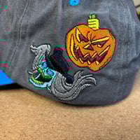 Image 7 of Grey Spooky Pup Unstructured Snapback