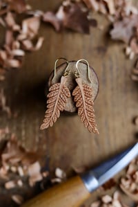 Image 1 of Fern Leaf~ Earrings 