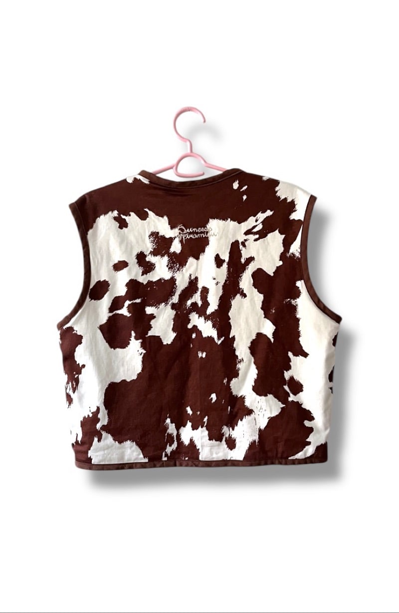 Image of Cow vest 2in1