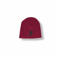Burgundy Plug Slouch Beanie 