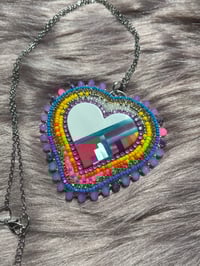 Image 8 of Cloud 9 Inlay Heart Necklace 