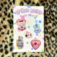 tufted rug sticker sheet 