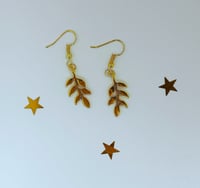 Image 1 of *Gold* Fern Earrings 