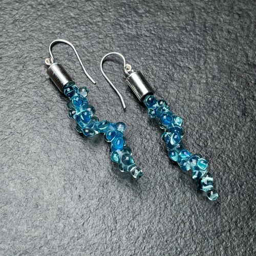 Image of Blue Squiggle Dangles