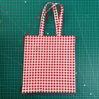 Image 1 of Gingham Book Bag