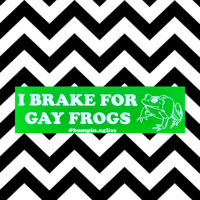 Image 3 of Gay Frogs Bumper Sticker