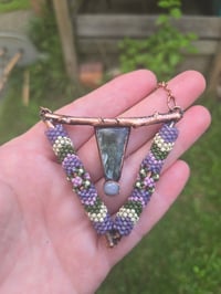 Image 1 of Electroformed and beadednecklace 03