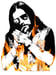 Image of Lemmy( Flames) Limited edition artprint 