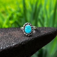 Image 1 of Nevada Turquoise Blue Ring- Size 9