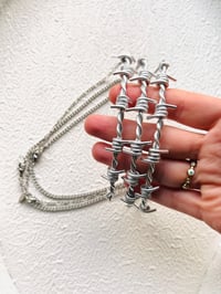 Image 5 of BARBED WIRE CHOKER THIN CHAIN