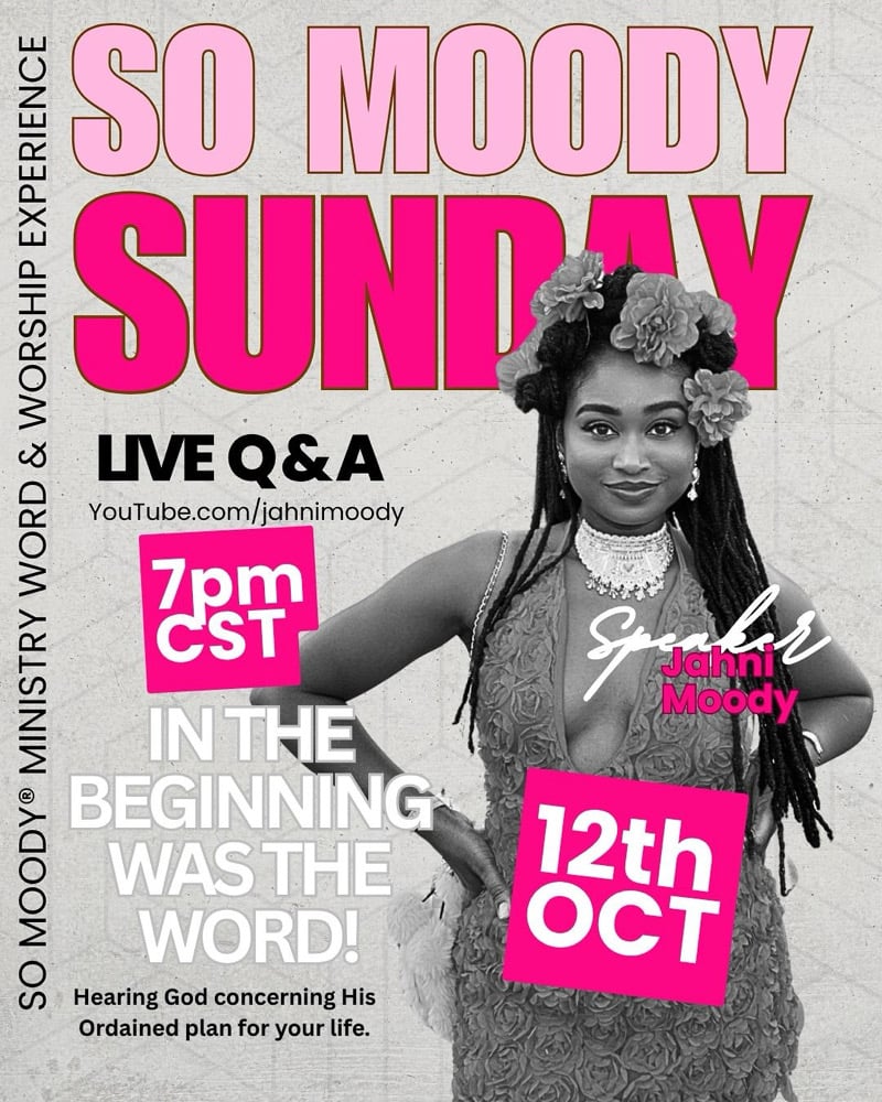 Image of So Moody Sunday: In The Beginning Was The Word LIVE Q&A Replay #1