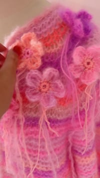 Image 3 of Soriano: Sofie and Iris Pink Flower Cardigan