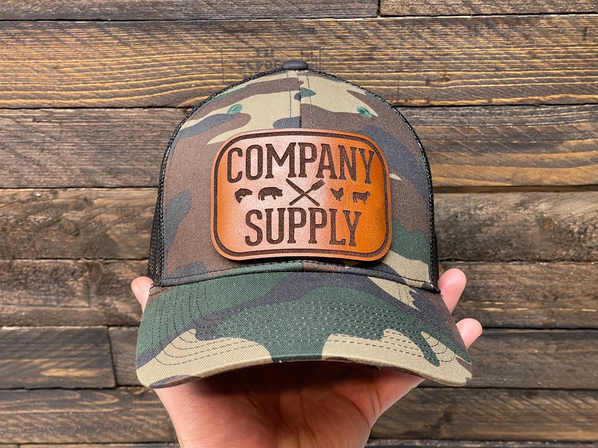 Custom Leather Patch Hat Patriot Leather Goods