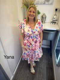 Yana - Angel Sleeve Midi Dress