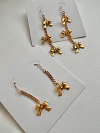 Image 1 of TINY BOW EARRINGS 