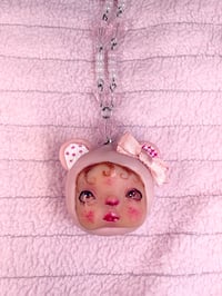 Image 1 of macaron necklace - Peach