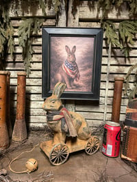 Image 4 of #1.. The Matriarch ~ Rabbit Pull Toy and Print~
