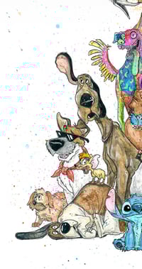 Image 2 of Disney Dogs 2 - 11x14 Signed Print