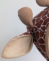 Image 2 of Giraffe handmade to order baby toddler bonnet