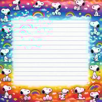 Image 5 of RAINBOW SNOOPY STATIONARY GIFT SET 