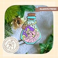 Axel in a Bottle Enamel Pin