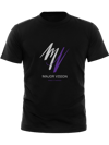 BLACK UNISEX TEE (SILVER & PURPLE)