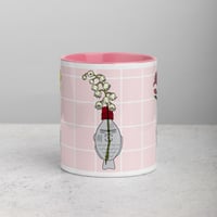 Image 1 of Soy sauce and flower illstruations Mug with Color Inside