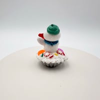 Image 3 of Dessert Snowman on Tart Tin Figurine Prototype