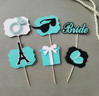 Image 4 of Breakfast At Tiffany Inspired Bridal Party Banners Garlands. Bride And Co Party Decor