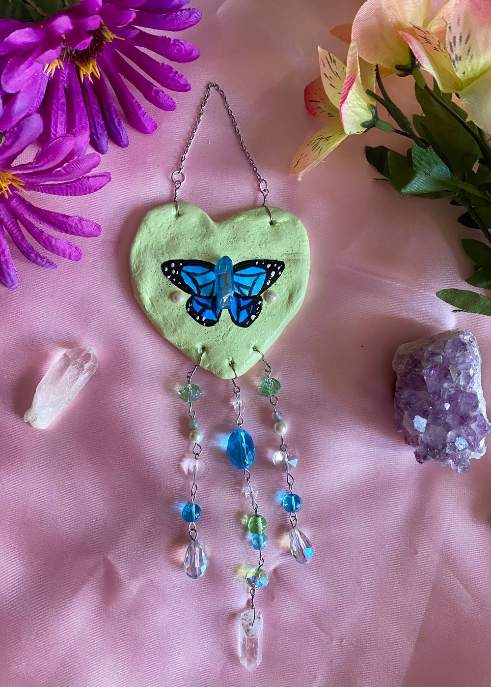 Image of Blue Butterfly Wall Hanging 