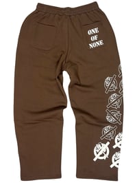 Image 2 of SWEATPANTS V2 (M) - BROWN/WHITE