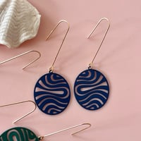 Image 3 of Oval Wave Drops - Various Colours