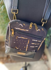 Image 2 of Issa Crossbody Navy Mudcloth Print