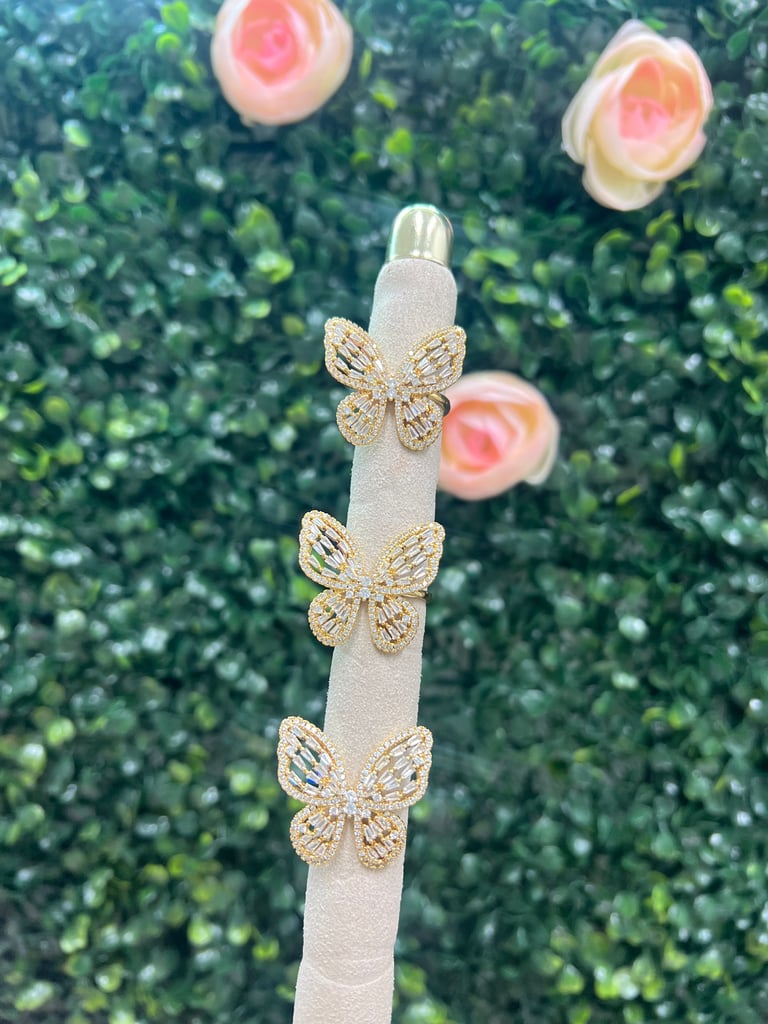 jumbo butterfly cz ring  Image 2