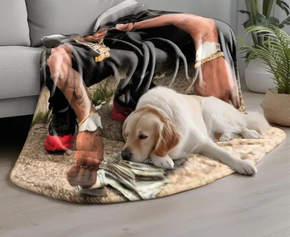 Image of NBA Youngboy Feece Blanket 80x60in