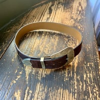 Image 3 of Montana Silversmiths German Silver Leather Western Belt