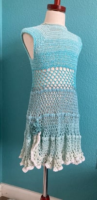 Image 5 of Handmade Crochet Dress Size 5-6 Girls