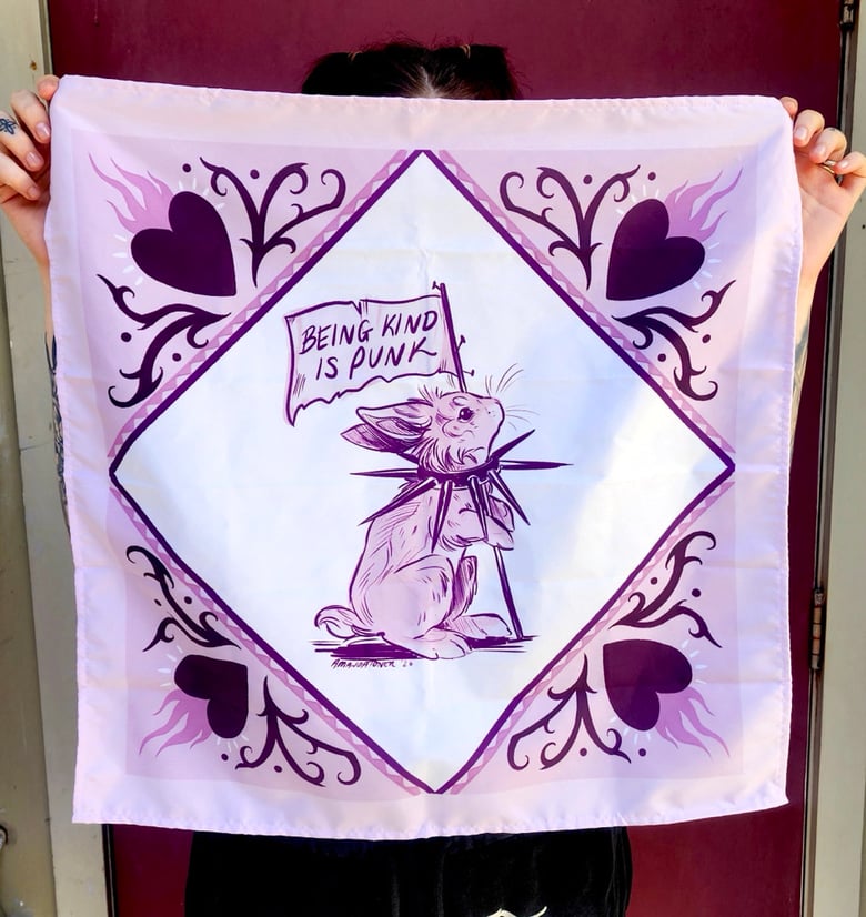 Image of BEING KIND IS PUNK BANDANA 