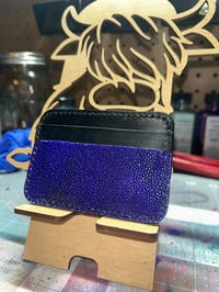 Image 1 of Purple Stingray card holder