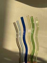 Image 1 of Wavy Glass Straws