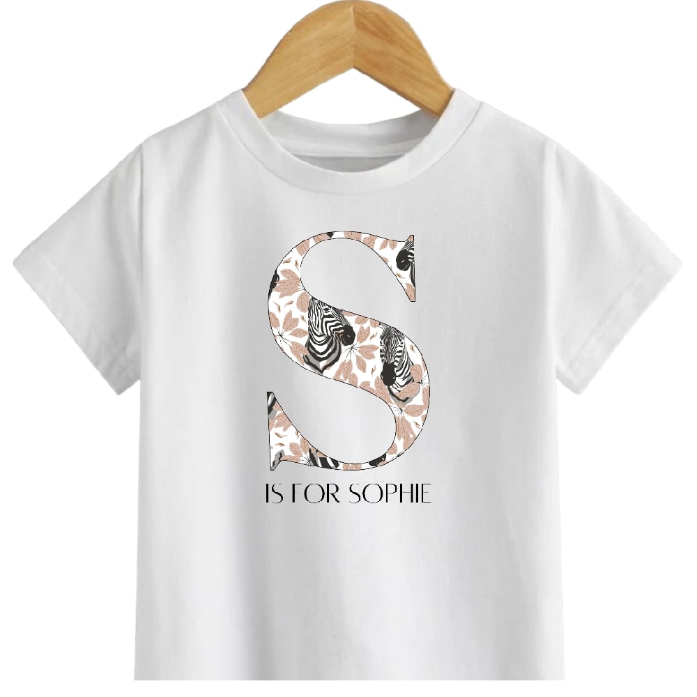 T-SHIRT: Animal Letter